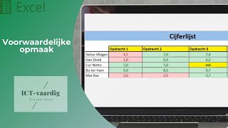 Excel  Voorwaardelijke opmaak [upl. by Lledra]