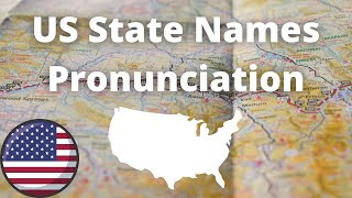 US State Names Pronunciation  American Accent [upl. by Orpha]