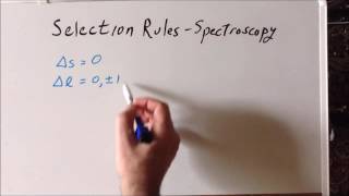 Selection rules of spectroscopy [upl. by Muiram]