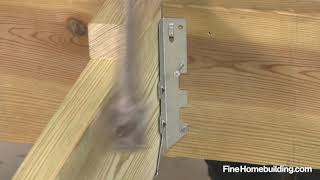 How to Install a Joist Hanger [upl. by Mcnully]