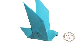 Cómo hacer una paloma de papel  Origami fácil paso a paso origami origamifacil [upl. by Wandy865]