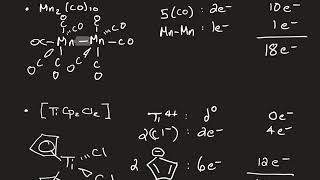 Organometallic Chemistry Basics I The 18 Electron Rule [upl. by Brightman]