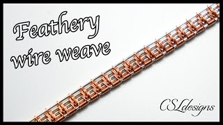 Feathery wire weave ⎮ Wire weaving series [upl. by Wenonah]