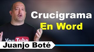 Cómo hacer un Crucigrama en Word [upl. by Ansaev]