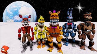 NIGHTMARE ANIMATRONICS GO TO SPACE GTA 5 Mods FNAF RedHatter [upl. by Enidan53]