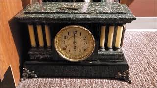 Seth Thomas Adamantine Mantel Clock 1906 [upl. by Adnerb]