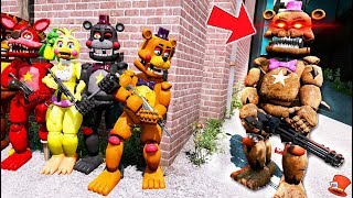 CAN THE ANIMATRONICS DEFEAT EVIL NIGHTMARE ROCKSTAR FREDDY GTA 5 Mods FNAF RedHatter [upl. by Dj928]