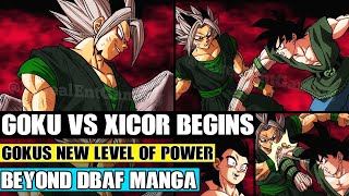 Beyond Dragon Ball AF Goku Vs Xicor Begins Gokus New Level Of Power Showcased Against Xicor [upl. by Eutnoj]