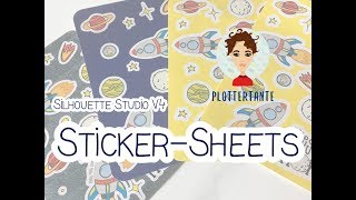 Silhouette Studio V4  StickerSheets [upl. by Sherill]