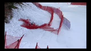 CRASH COMPILATION  GarmischPartenkirchen DH1 202021 Alpine Skiing World Cup [upl. by Yadnil231]