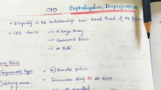 Cephalopelvic Disproportion CPD Obstetrics [upl. by Lerraf]