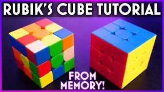 HOW TO SOLVE A RUBIKS CUBE amp Remember The Steps [upl. by Vidovic]