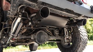 Jeep Wrangler JK Dual Outlet Performance Exhaust by Rough Country [upl. by Tolland762]