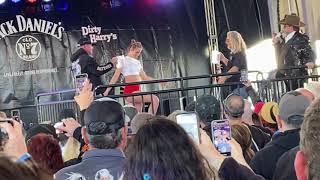 Dirty Harrys wet T shirt contest in Daytona fl Bike week 2021 [upl. by Milks519]