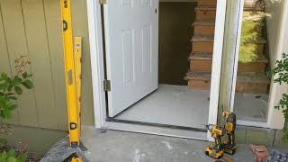 Jeld Wen Front Door Installation  Really crappy products and craftsmanship PART 1 [upl. by Nauj]