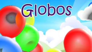 🎶 😊 Fixed Globos  Learn colors in Spanish  😊 Spanish songs for kids with lyrics by Miss Rosi [upl. by Irtimed]