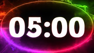 5 min COUNTDOWN TIMER  v 712  with sound 4K [upl. by Young]