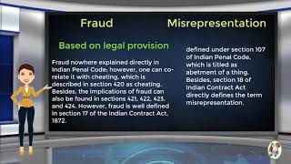 What is Difference Between Fraud amp Misrepresentation [upl. by Netsua]