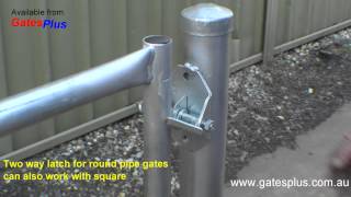 Gate Latch 2 way for round pipe and square [upl. by Nytsirt]