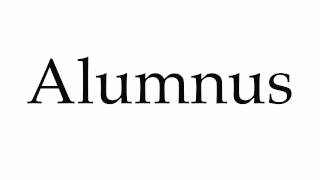 How to Pronounce Alumni VS Alumnae [upl. by Anev]