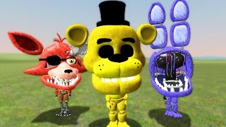 FNAF ANIMATRONICS BIG HEAD EDITION Gmod FNAF Sandbox Funny Moments Garrys Mod [upl. by Grefe295]