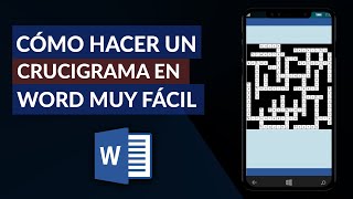 Cómo CREAR o HACER un CRUCIGRAMA en Word en Pocos Minutos [upl. by Yanehc805]