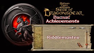 Riddlemaster  BGEE Siege of Dragonspear Achievement [upl. by Ymot]