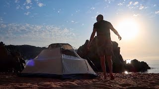 ACAMPADA en Playa PARADISÍACA con Amigos [upl. by Nosirrah473]