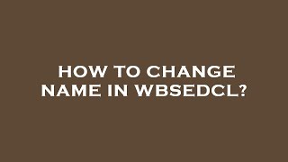 How to change name in wbsedcl [upl. by Conlen]