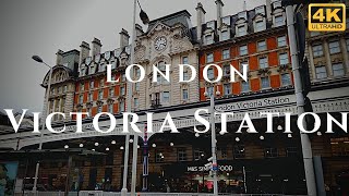 London Victoria Station Walk Through England 4K [upl. by Esital739]