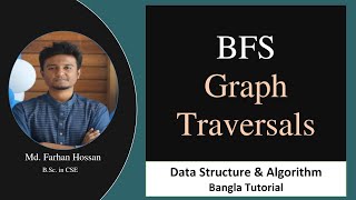 BFS Graph Traversals  Breadth First Search  Data Structure  Bangla Tutorial [upl. by Ymassej]