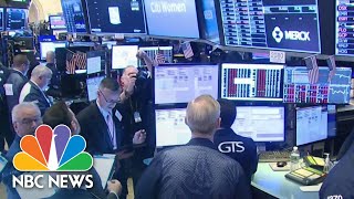 Stock Trading Halted After Markets Plunge At Market Open  NBC News [upl. by Tnahsin]