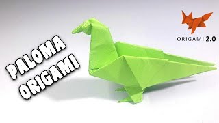 Cómo Hacer una PALOMA ORIGAMI  Paso a Paso  Origami Paper Dove [upl. by Chalmers]