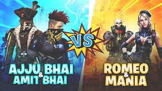 Ajjubhai94 and Amitbhai VS Romeo and X Mania Name Change Challenge  Garena Free Fire [upl. by Yetak]