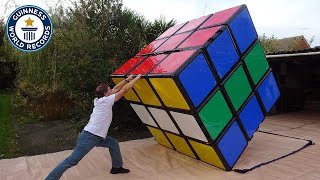 Making The Largest Rubik’s Cube  Guinness World Records [upl. by Morty559]