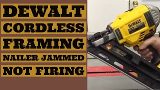 Dewalt Framing Nailer Jammed Wont Fire Cordless 20V DCN692B [upl. by Zul]