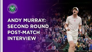 Andy Murray Second Round PostMatch Interview  Wimbledon 2021 [upl. by Terchie]