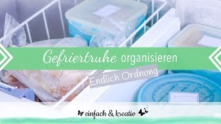 Gefriertruhe aufräumen und organisieren  Die Ordnungsfee [upl. by Blau]