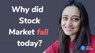 Why Stock Market Crashed today  Why did stock market fall today shorts [upl. by Eillit]