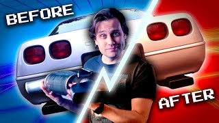 CORVETTE EXHAUST Review Magnaflow Mufflers on a C4 BeforeAfter Comparison [upl. by Gnak]