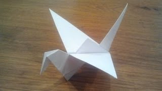 How To Make an Origami Flapping Bird [upl. by Blondy173]