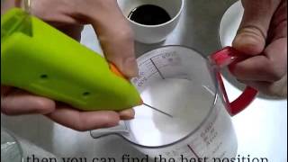 How To Make Latte Art with Mini Milk Frother [upl. by Nalak66]