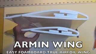 Easy Foamboard Wing Airfoil the Basic Version [upl. by Ap]