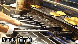 天然たいやき｜鳴門鯛焼本舗のたい焼き職人 Naruto Taiyaki in Osaka [upl. by Anehta954]