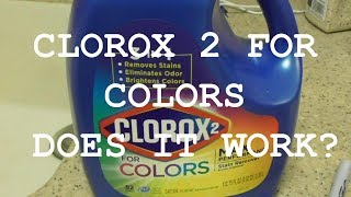 Clorox 2 Laundry Detergent Stain Remover DOES IT WORK [upl. by Ylak]