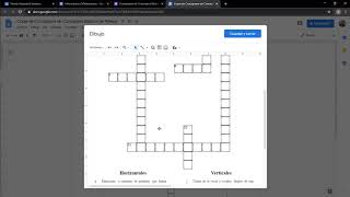 Resolviendo Crucigrama desde Documentos de Google [upl. by Ayrb]