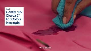 How to Remove Ink Stains from Colored Clothes with Clorox 2 for Colors [upl. by Heddie954]