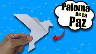 Como HACER una PALOMA de la PAZ de PAPEL [upl. by Shetrit683]