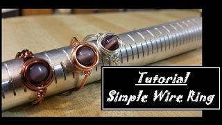 Simple Wire Ring Tutorial [upl. by Carmelia]