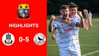 Caerleon 05 Cwmbrân Town  Gwent FA Senior cup  Quarter final highlights [upl. by Pincas]